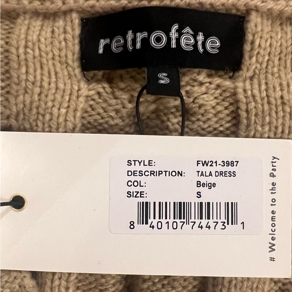 Retrofete Tala Cable Knit Cardigan Dress - Picture 7 of 8